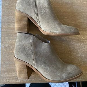 Jeffrey Campbell Laszlo Block Heel Suede Bootie
